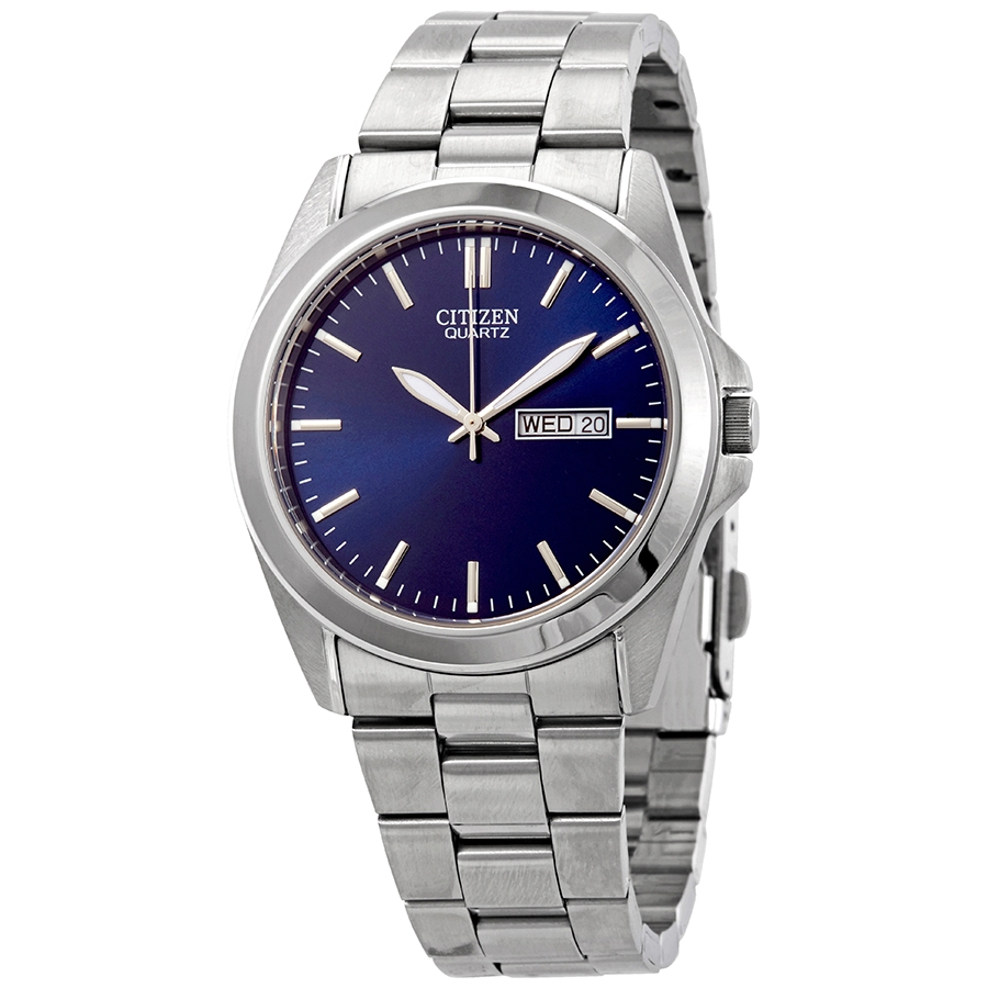 Citizen Quartz Blue Dial Stainless Steel Men s Watch BF0580 57L 