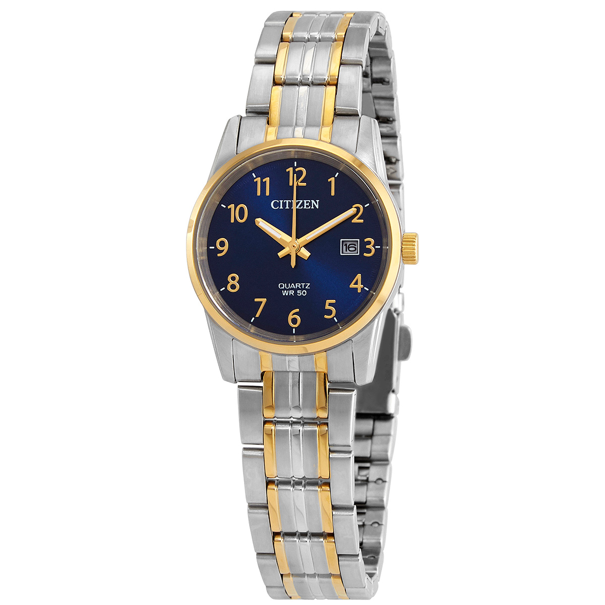 Citizen Quartz Blue Dial Two-tone Ladies Watch EU6004-56L