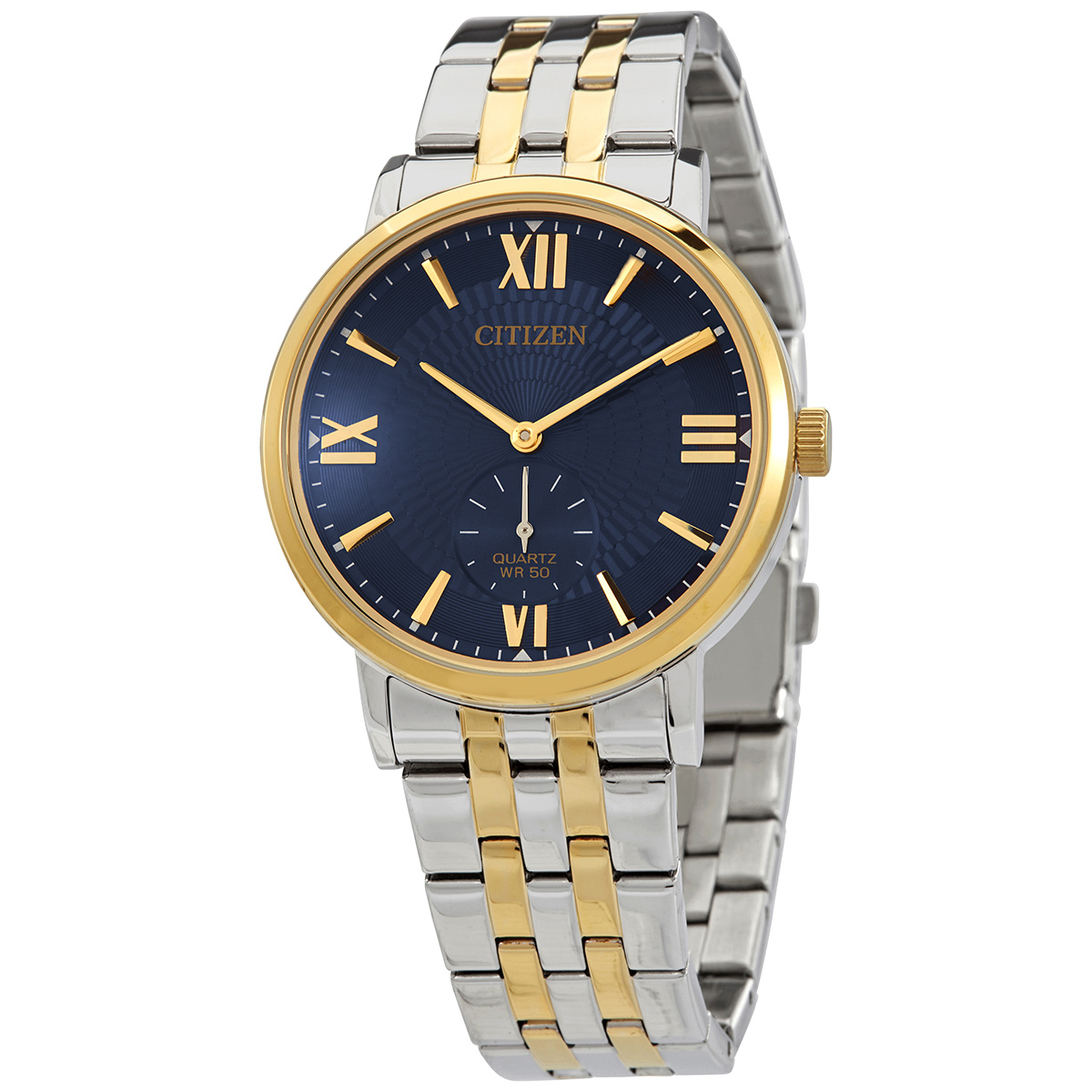 Citizen Quartz Blue Dial Two-tone Men's Watch BE9176-76L
