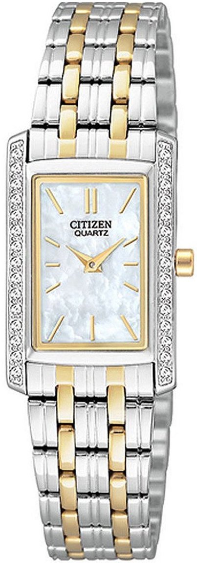 Citizen Quartz Crystal Mother of Pearl Dial Ladies Watch EK1124-54D