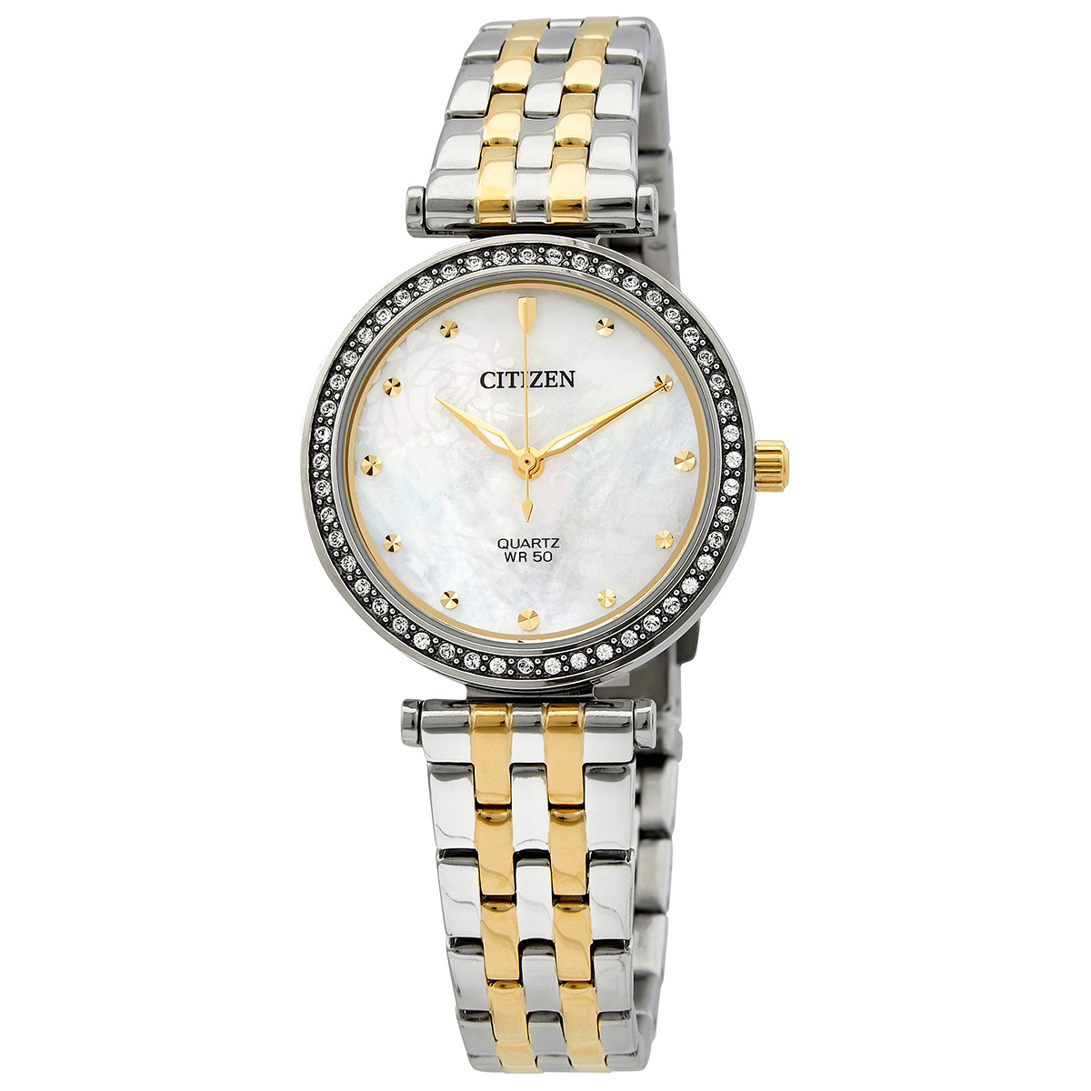 Citizen Quartz Crystal Mother of Pearl Dial Ladies Watch ER0214-54D