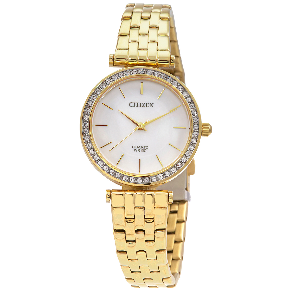 Citizen Quartz Crystal Mother of Pearl Dial Ladies Watch ER0212-50D