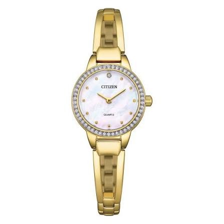 Citizen Quartz Crystal White Dial Ladies Watch EZ7012-85D