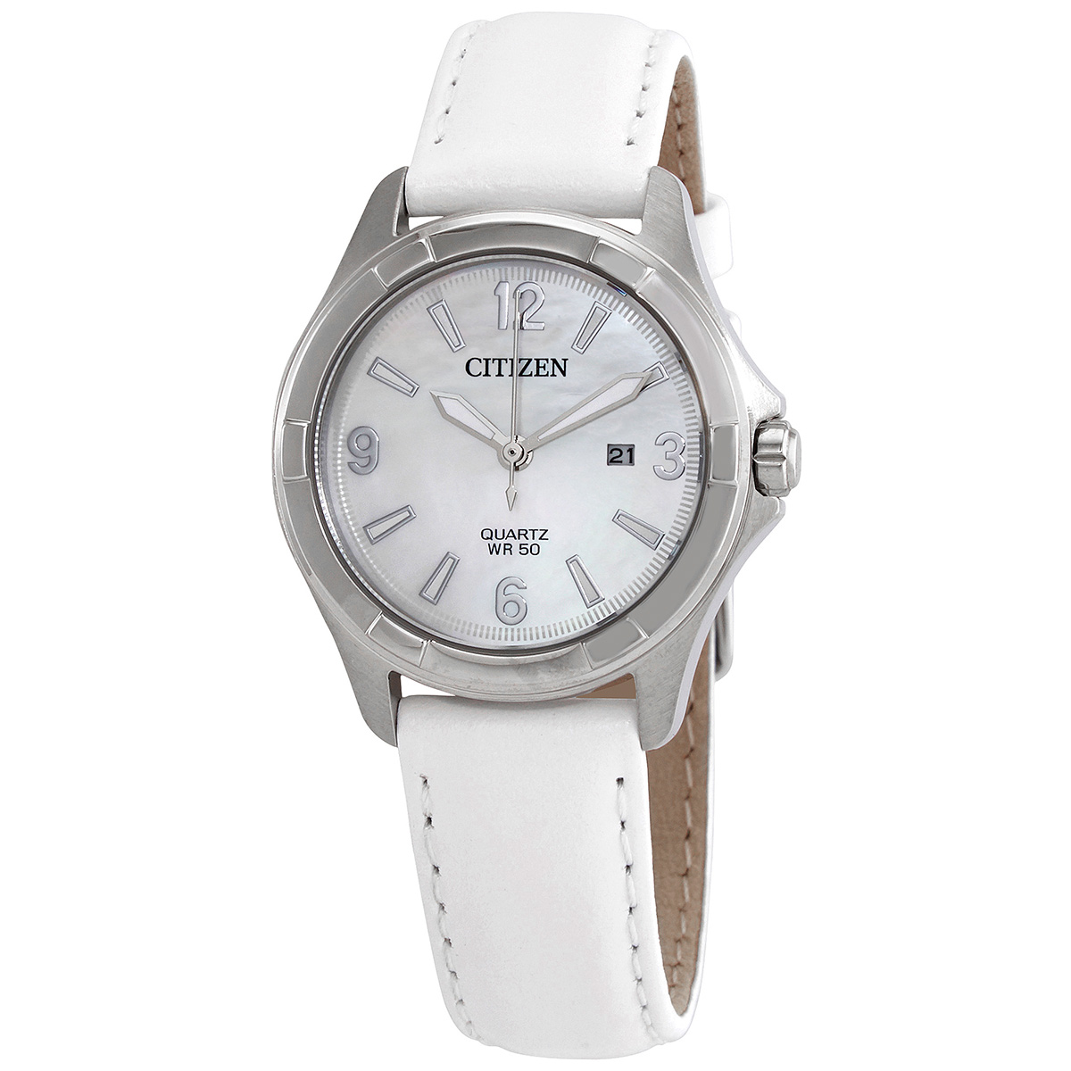 Citizen Quartz Mother of Pearl Ladies Watch EU6080-07D