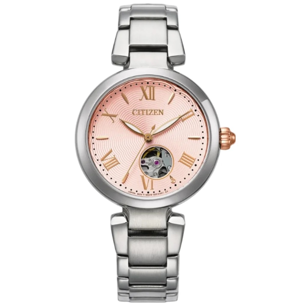 Citizen Quartz Pink Open Heart Dial Ladies Watch PR1050-68W