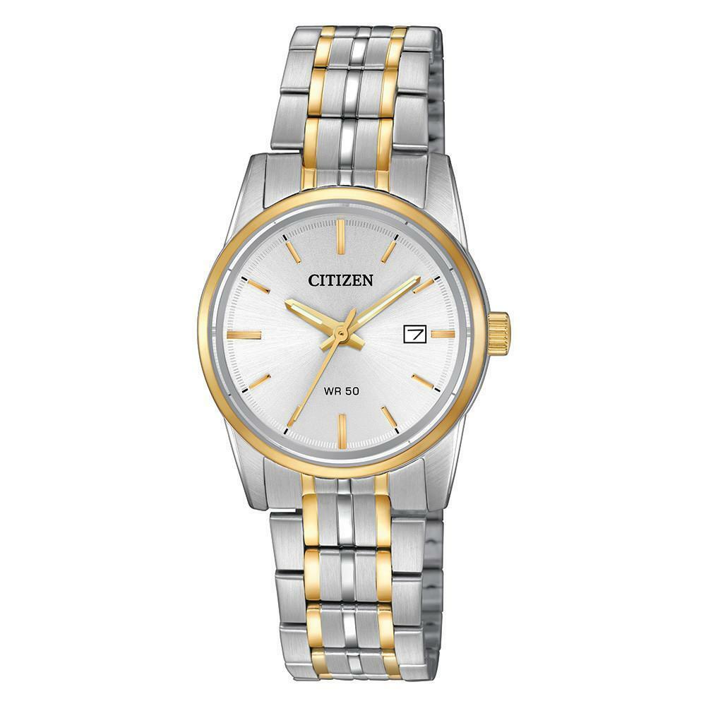 Citizen Quartz Silver Dial Two-tone Ladies Watch EU6004-56A