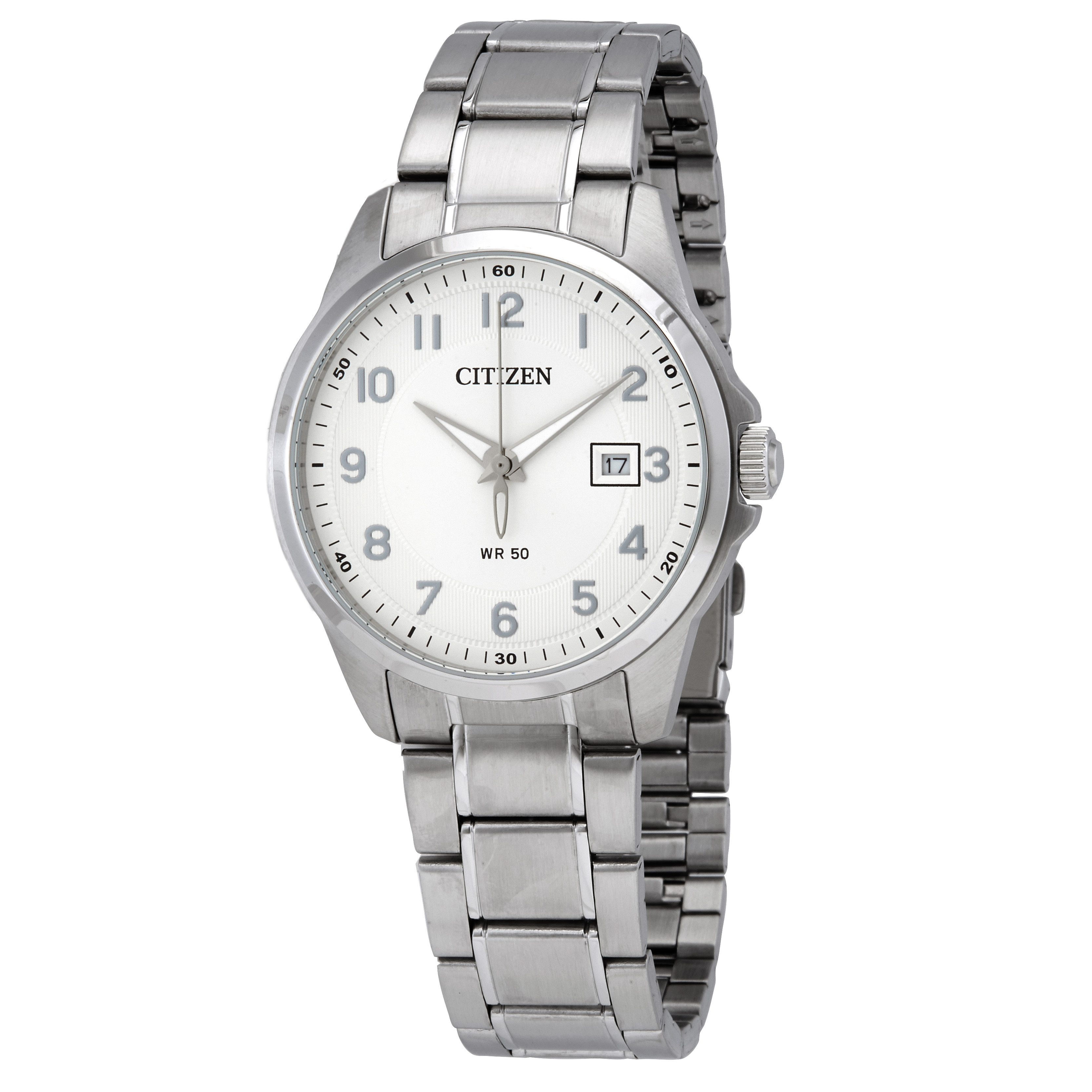 Citizen Quartz Silver Dial Stainless Steel Men's Watch BI5040-58A