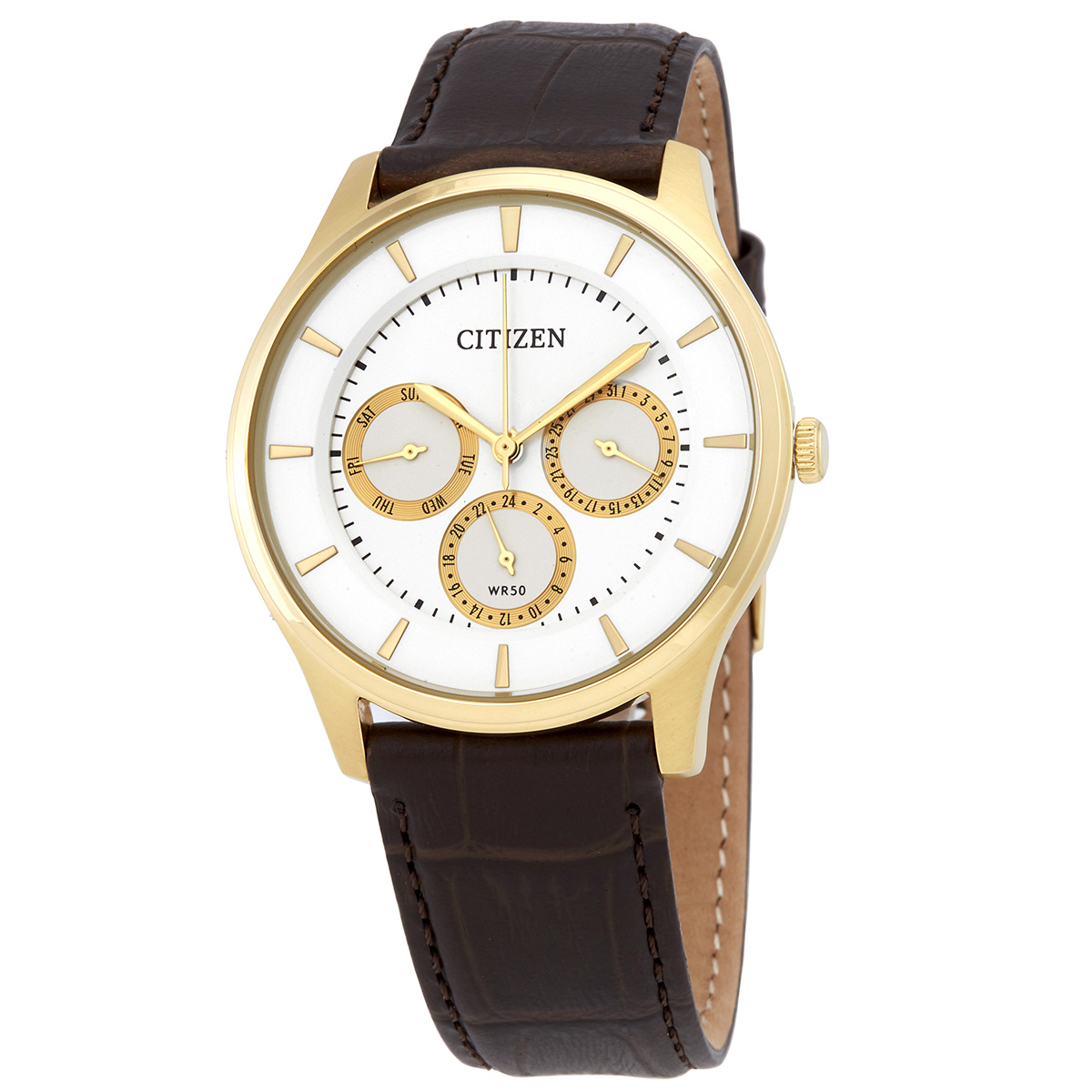 Citizen Quartz White Dial Men's Watch AG8353-05A