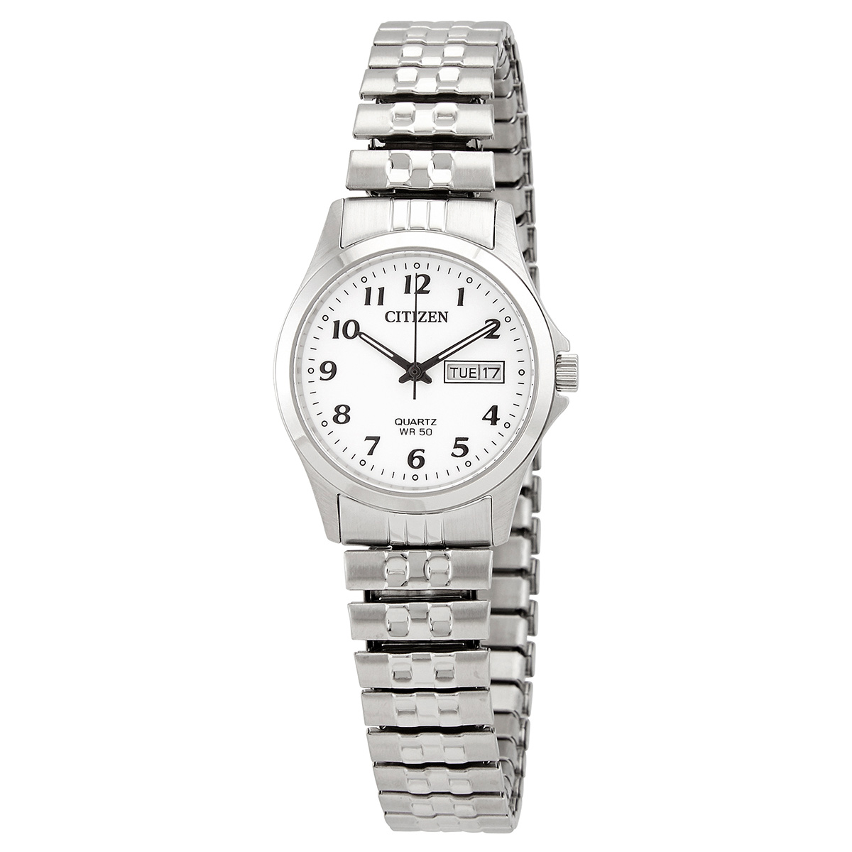 Citizen Quartz White Dial Stainless Steel Ladies Watch EQ2000-96A