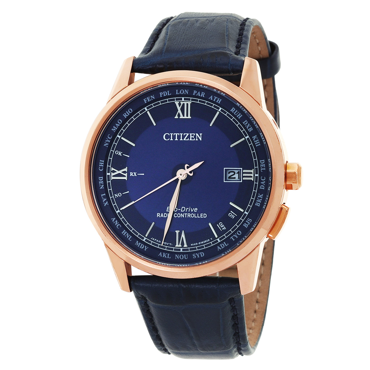 Citizen Radio-Controlled Perpetual Eco-Drive Blue Dial Men's Watch CB0152-24L