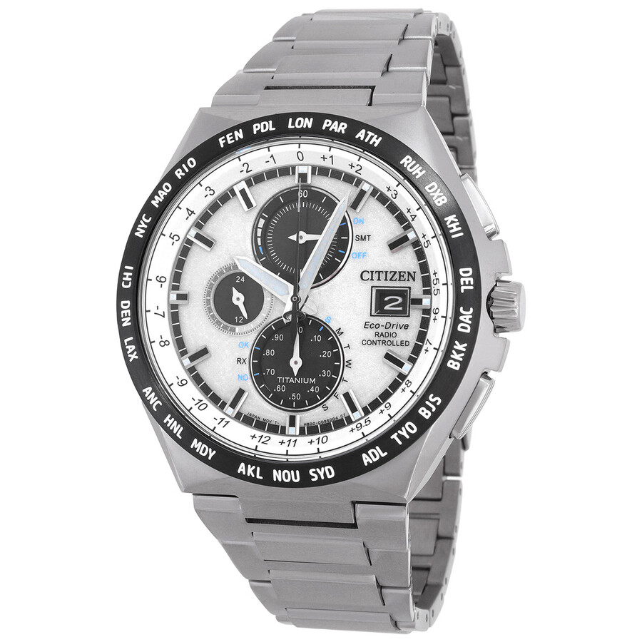 Citizen Radio-Controlled Perpetual World Time Silver Dial Men's