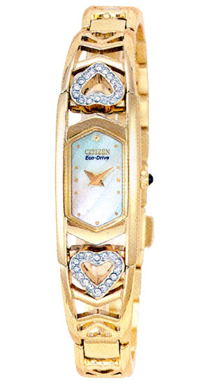 Citizen Silhouette Crystal Gold-Tone Ladies Watch EG2272-50D