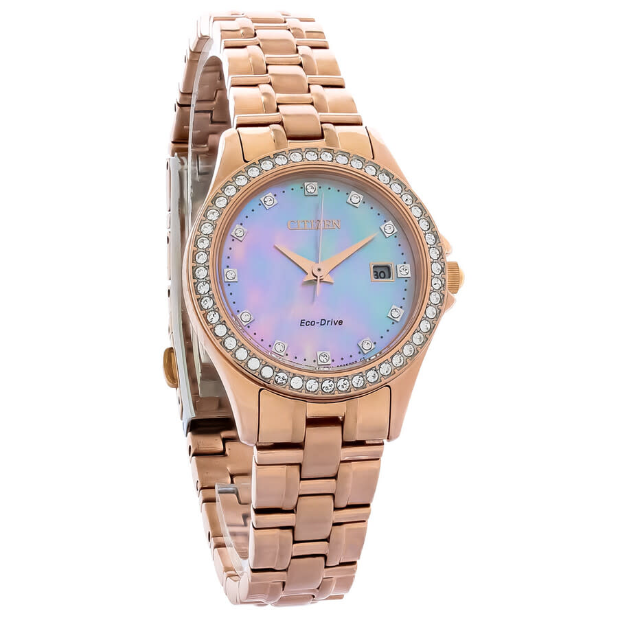 Citizen Silhouette Mother of Pearl Dial Ladies Watch EW1847-60Y