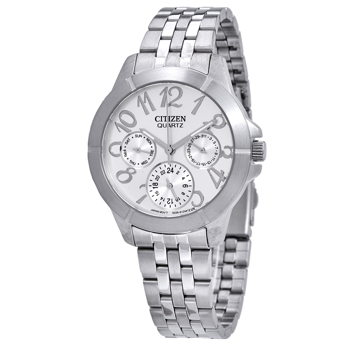 Citizen Silver Dial Multi-Function Silver Dial Ladies Watch ED8100-51A