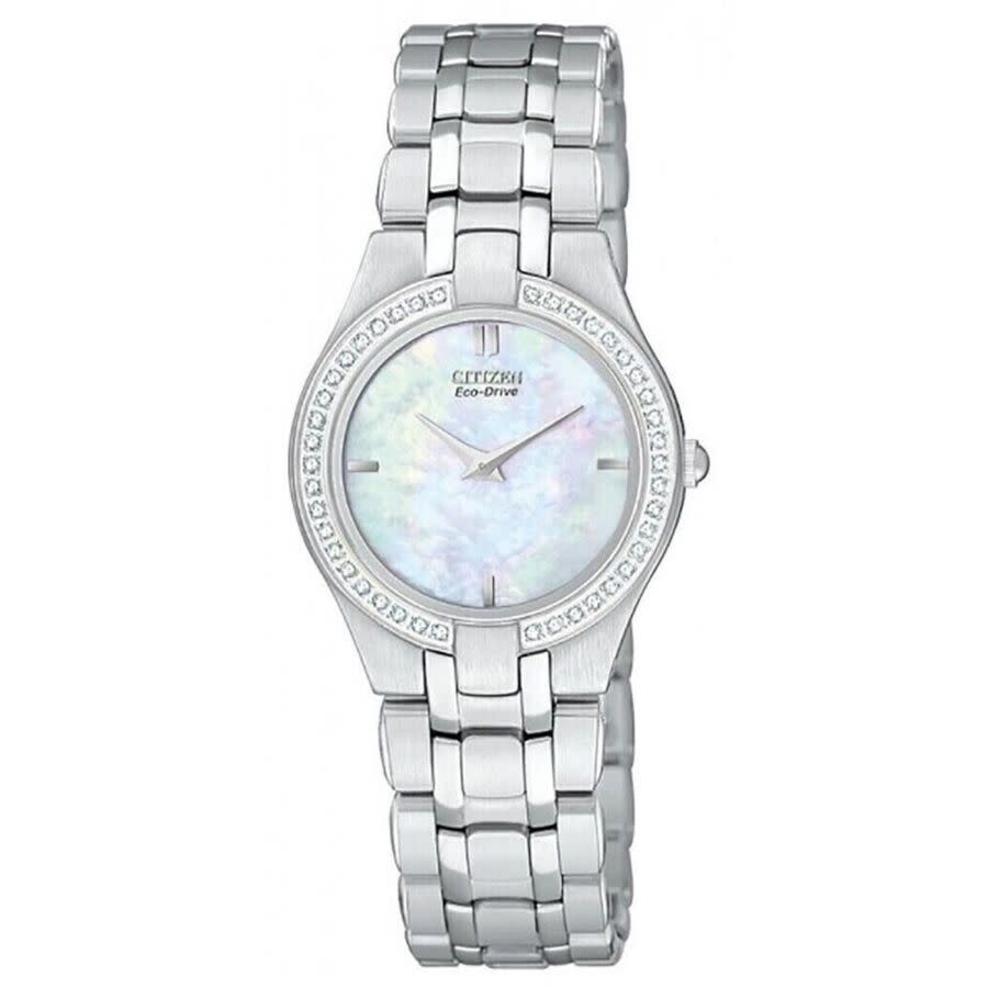 Citizen Stiletto White Dial Ladies Watch EG3150-51D