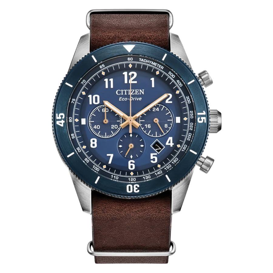 Citizen Terra Force Chronograph Blue Dial Men's Watch CA4747-05L