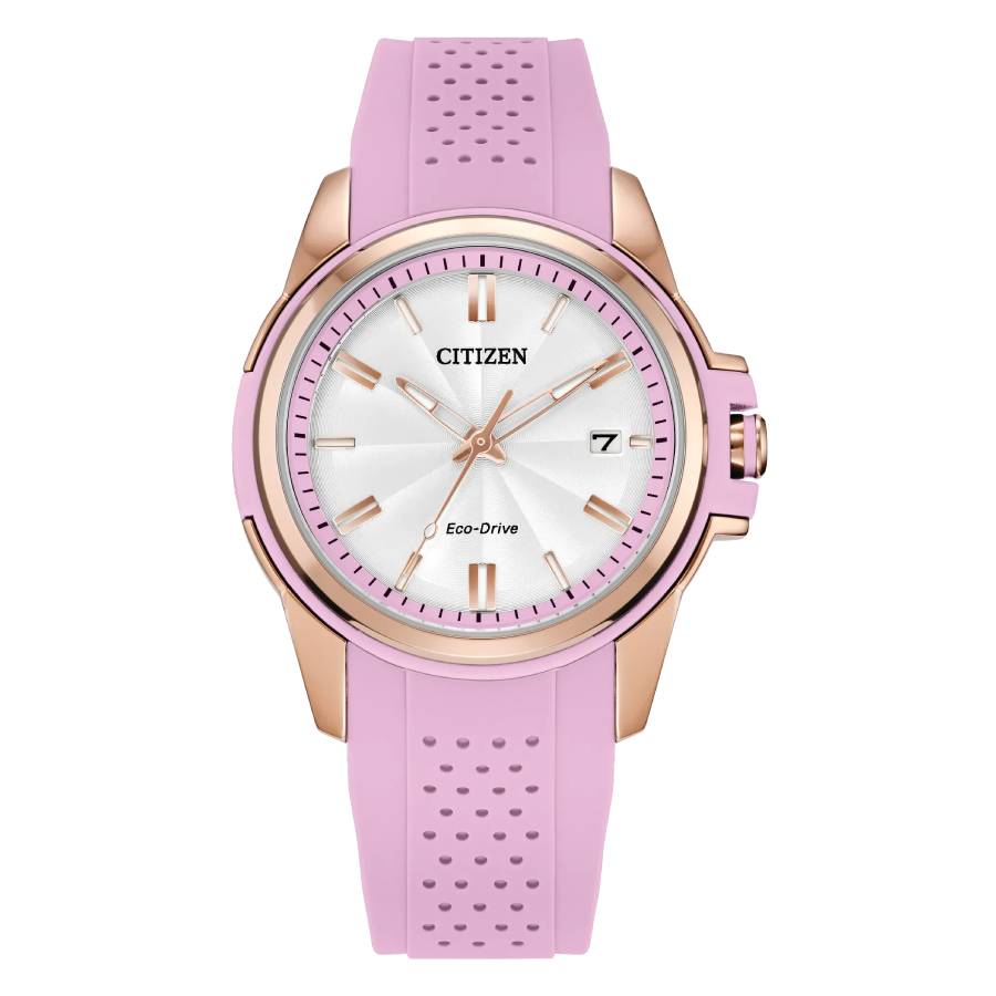 Citizen Veya Eco-Drive Silver Dial Ladies Watch FE1263-01A