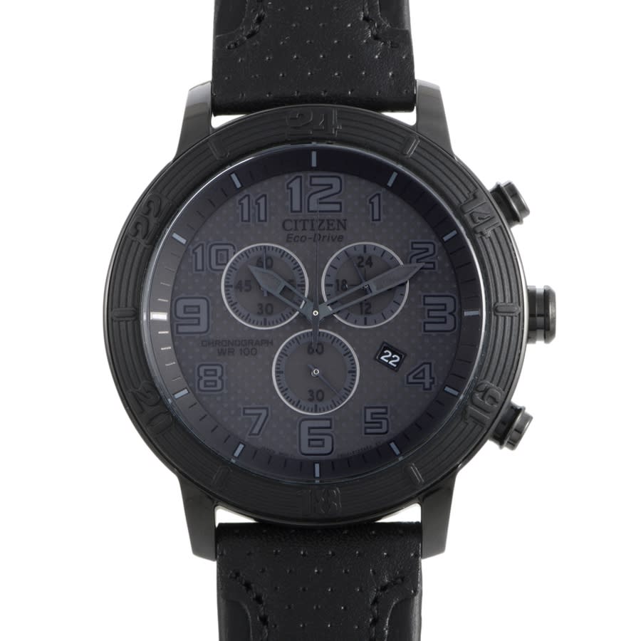 Citizen WDR Chronograph Automatic Black Dial Men's Watch AT2205-01E