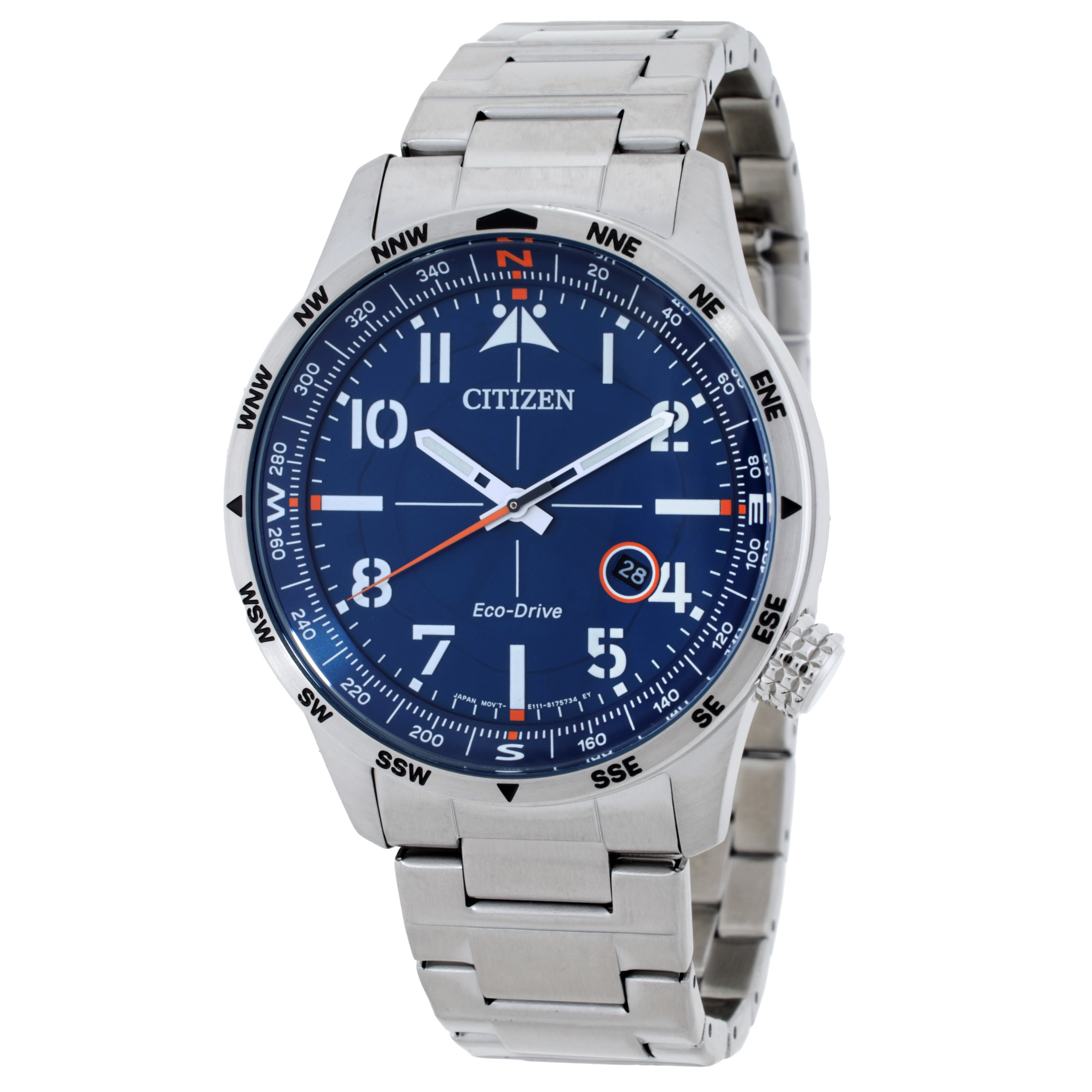 CITIZEN Eco-Drive 腕時計 クォーツ Citizen Weekender Eco-Drive Blue Dial Men's Watch BM7550-52L