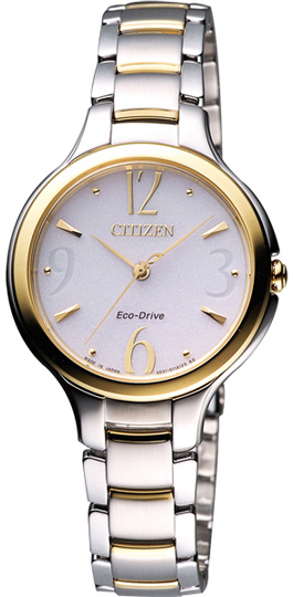 Citizen Eco-Drive White Dial Two-tone Ladies Watch EP5994-59A
