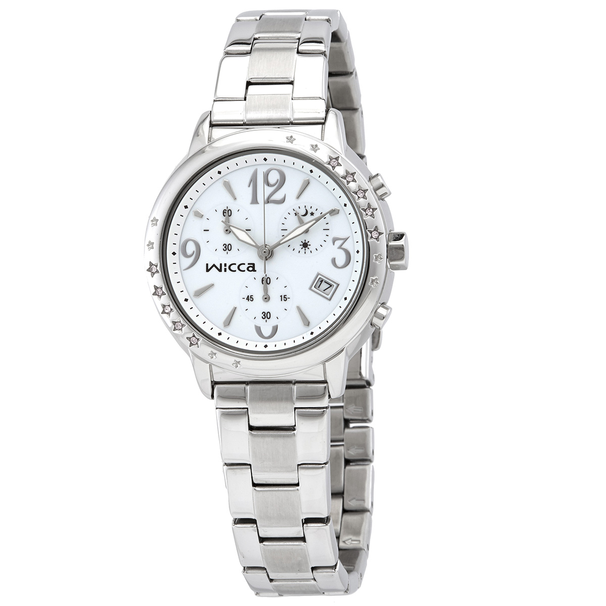 Citizen Wicca Quartz White Dial Ladies Watch BM1-113-11