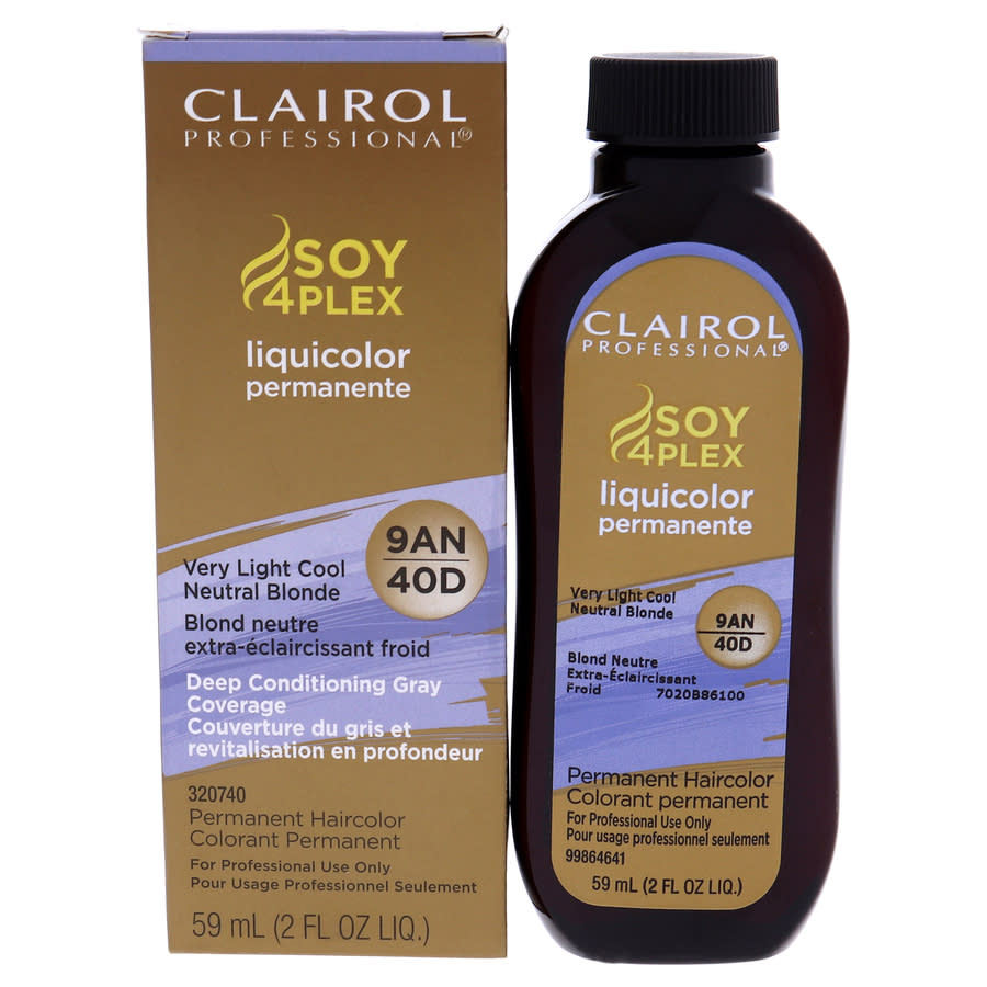 Clairol Soy 4 Plex Liquicolor Permanent Hair Color 2 oz 40D Very Light
