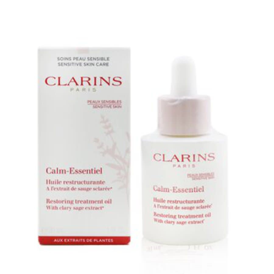 Clarins Calm-essentiel Restoring Treatment Oil Sensitive Skin 1 oz Skin Care 3380810439670 In N/a