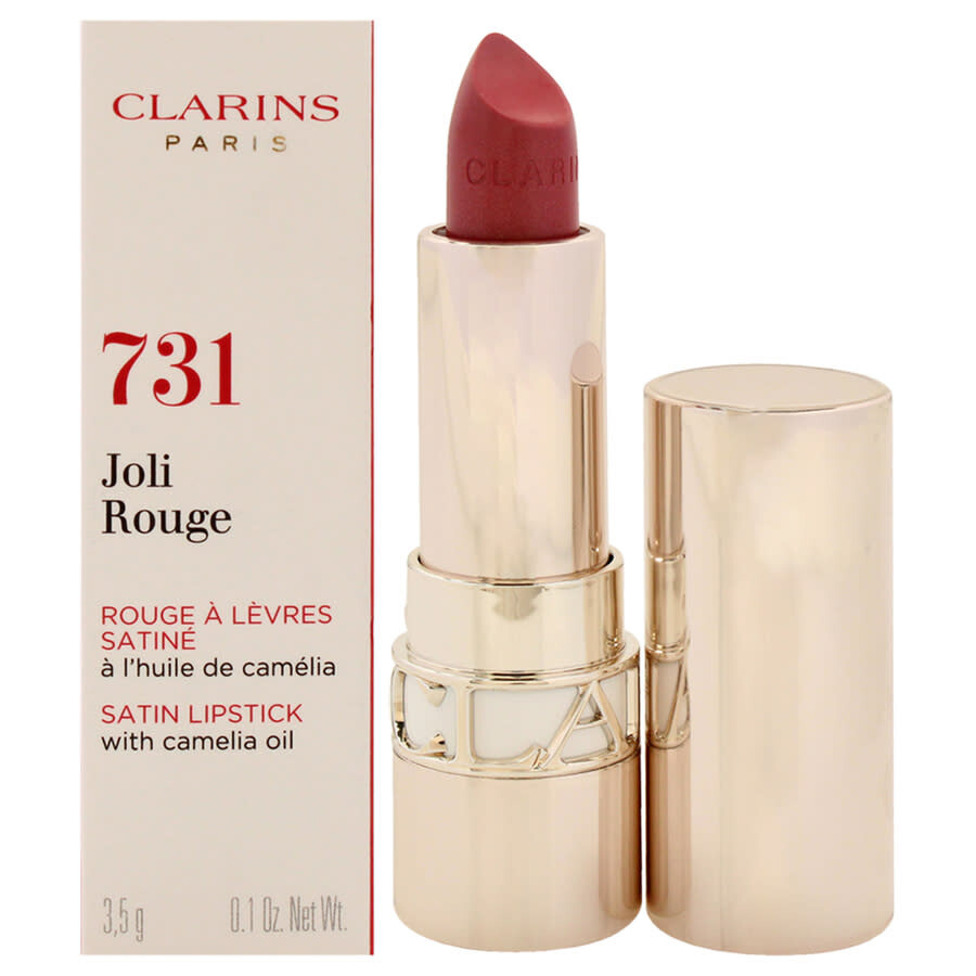 Clarins Ladies Joli Rouge Satin Lipstick 0.1 oz 731 Rose Berry Makeup 3666057117107 In Multi