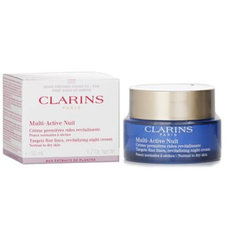 Clarins Multi Active Night Targets Fine Lines Revitalizing Night Cream 1.7 oz Skin Care 366605701603 In Cream