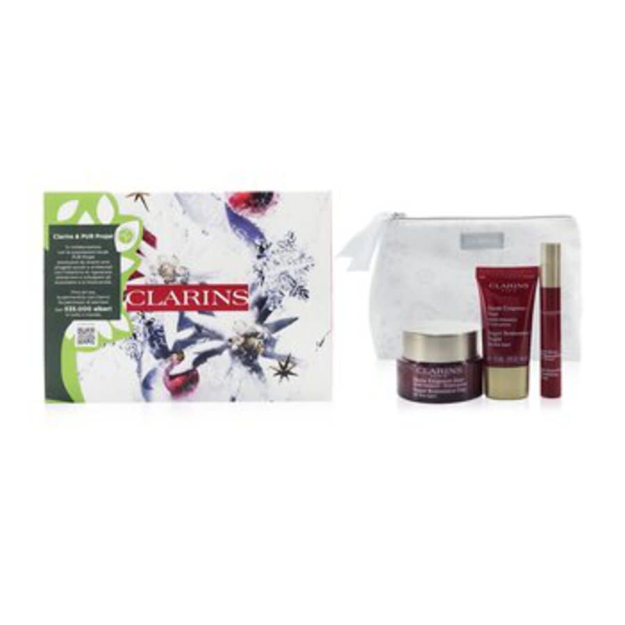 Shop Clarins Super Restorative Collection Gift Set Gifts & Sets 3666057022012 In Cream