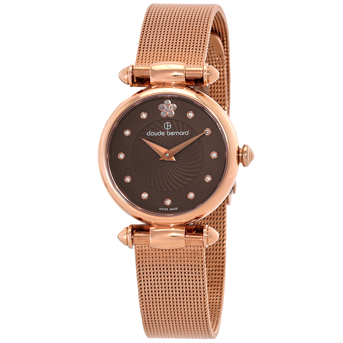 Claude Bernard 20500 37R BRPR2 Womens Dress Code Brown Quartz Watch