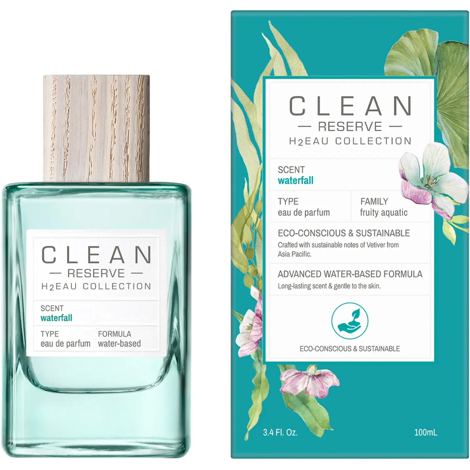 Clean Unisex H2Eau Waterfall EDP 3.4 oz Fragrances 0874034013769