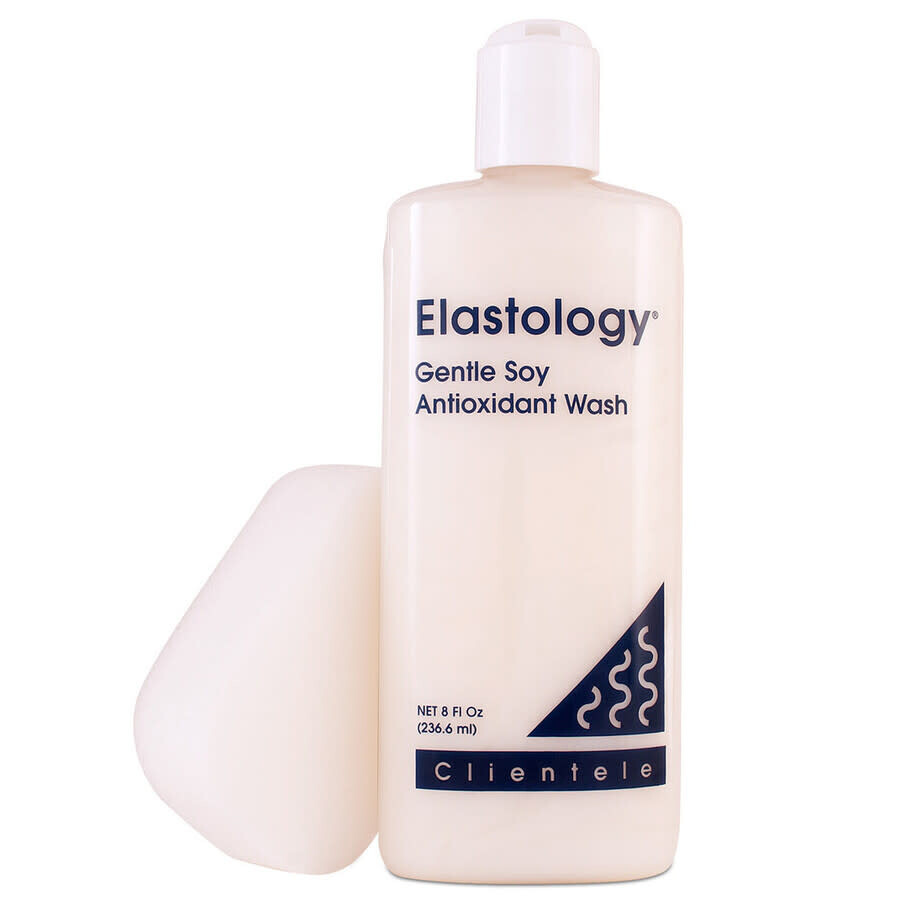 Clientele Beauty Elastology Gentle Soy Antioxidant Wash With Sponge 8 oz Skin Care 790031111706