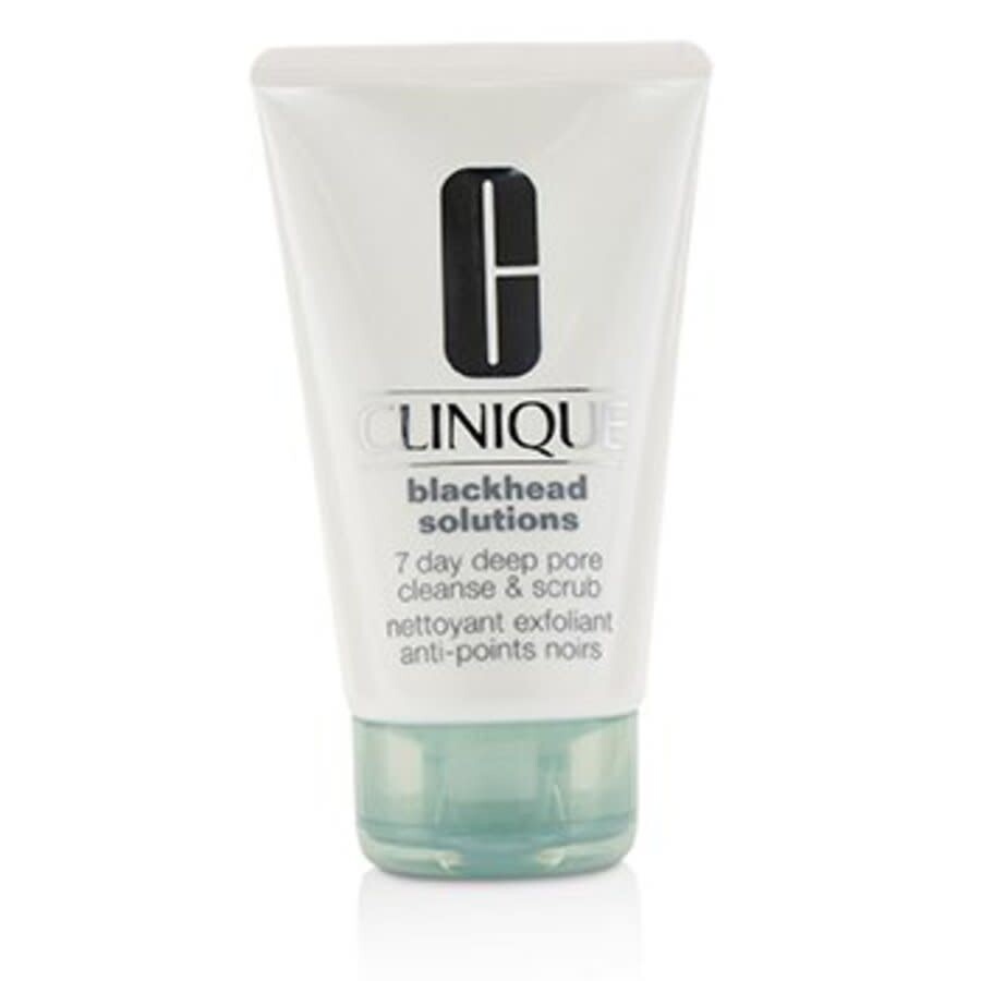 Clinique / Blackhead Solutions 7 Day Deep Pore Cleanse & Scrub 4.2 oz (125 Ml) In Black