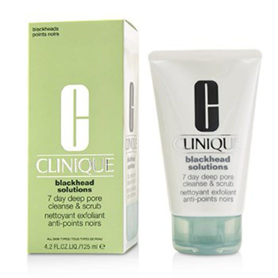 Clinique / Blackhead Solutions 7 Day Deep Pore Cleanse & Scrub 4.2 oz (125 Ml) In Black