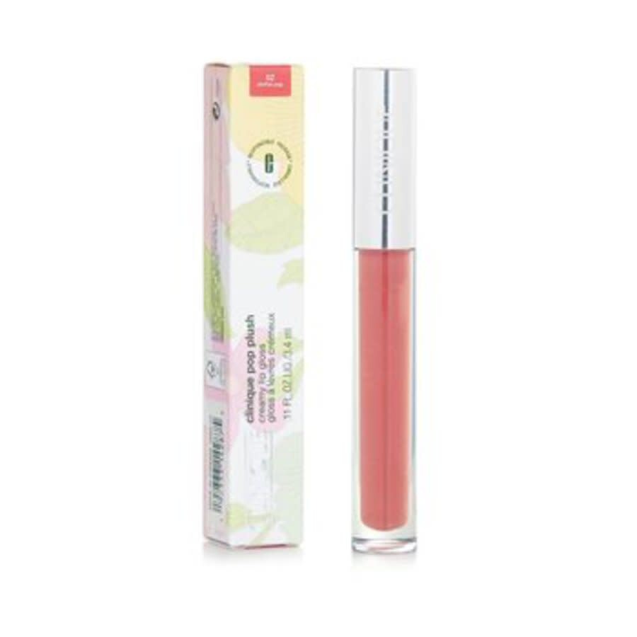 Clinique Ladies Pop Plush Creamy Lip Gloss 0.11 oz # 02 Chiffon Pop Makeup 192333142875 In # 02 Chiffon Pop