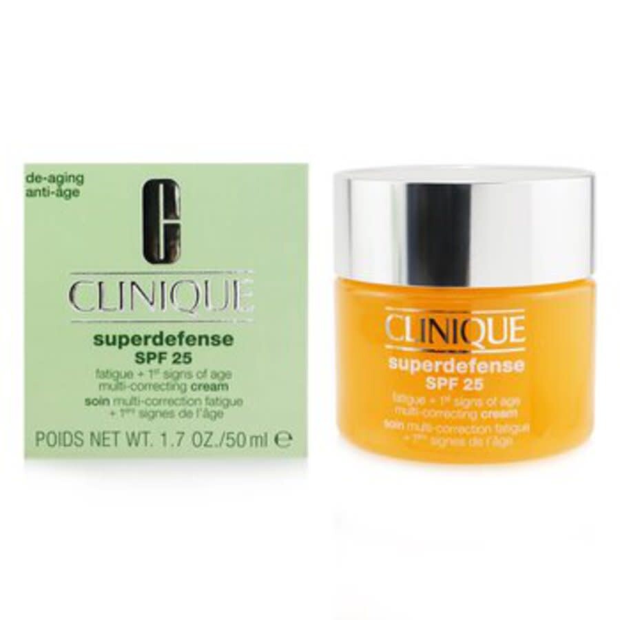 Clinique - Superdefense Spf 25 Fatigue + 1st Signs Of Age Multi-correcting Cream - Very Dry To Dry C In Beige