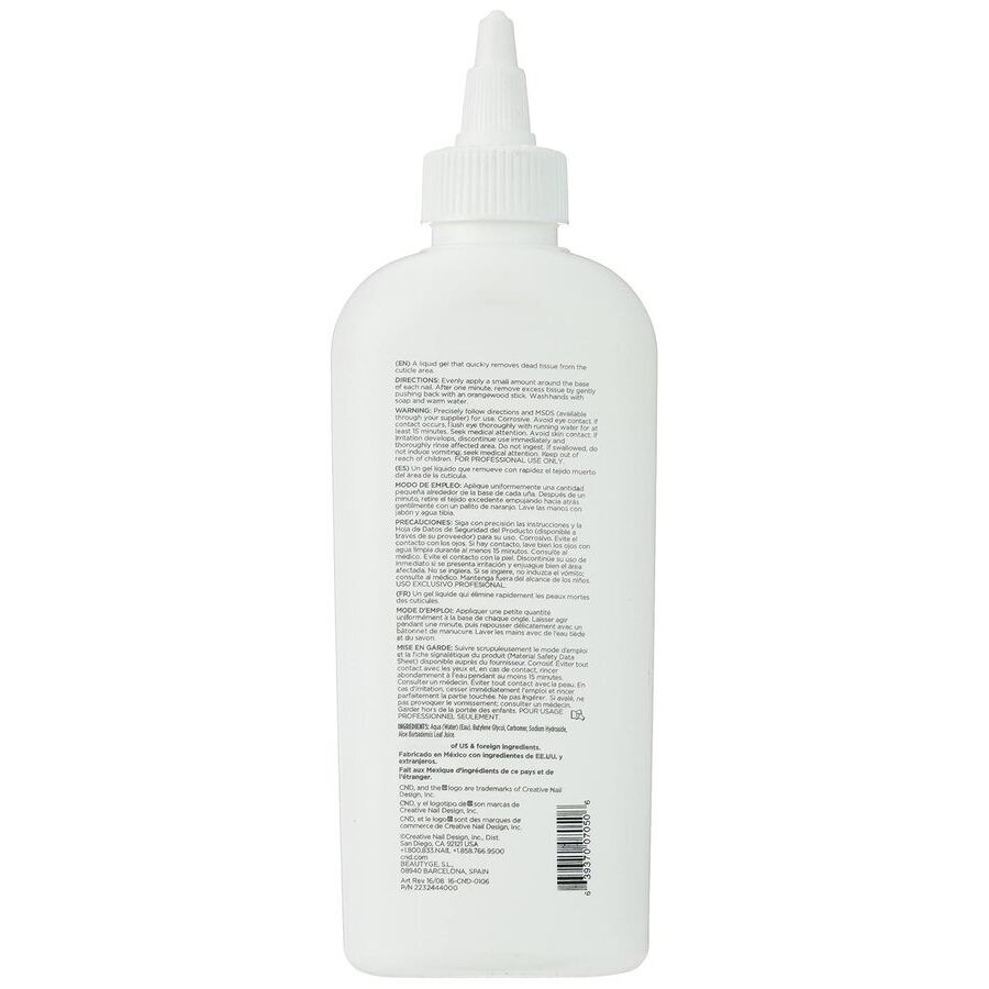 Cnd Cuticleaway Professional Cuticle Remover 6 oz Nails 639370070506 In White