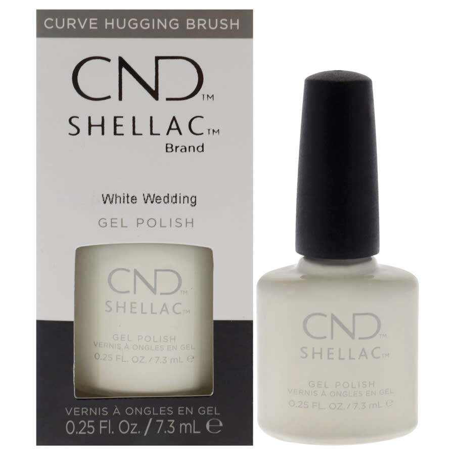 Cnd Ladies Shellac Nail Polish 0.25 oz White Wedding Nails 639370927800