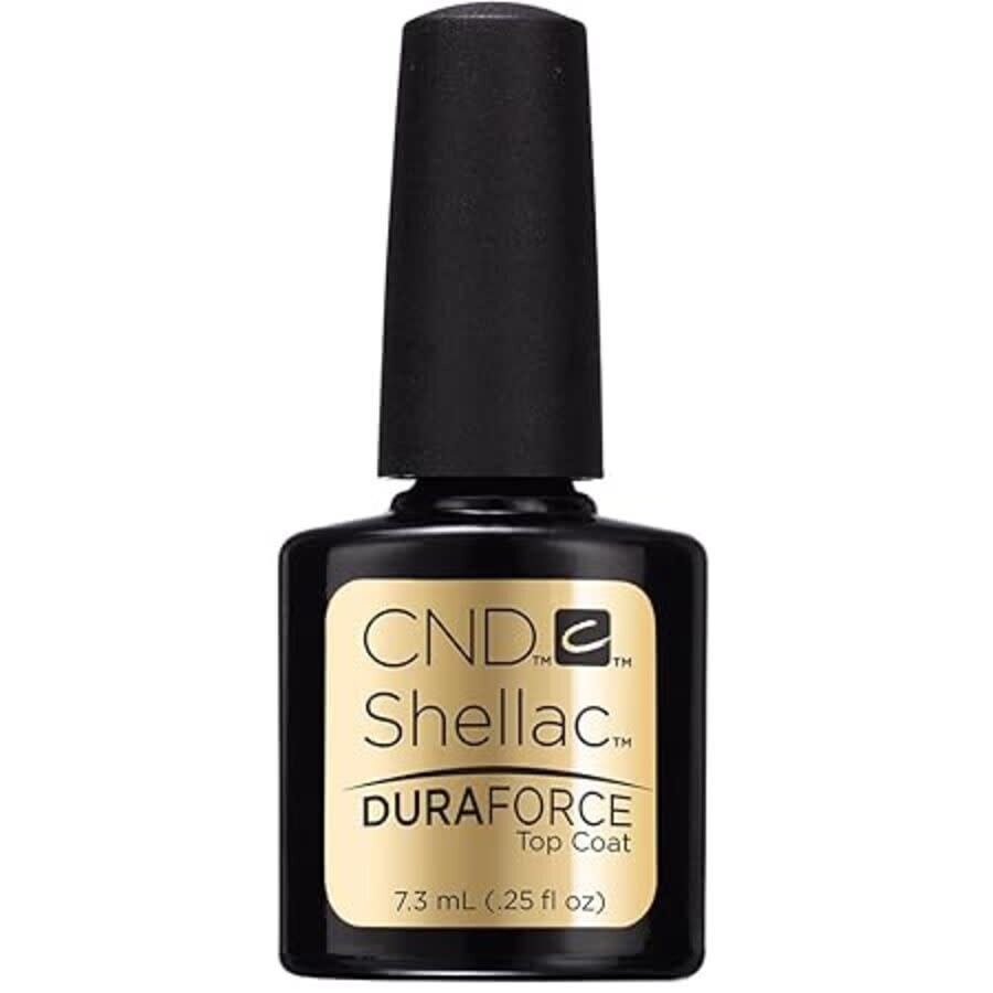 Cnd Shellac Duraforce Top Coat 0.25 oz Nails 639370914213 In Black