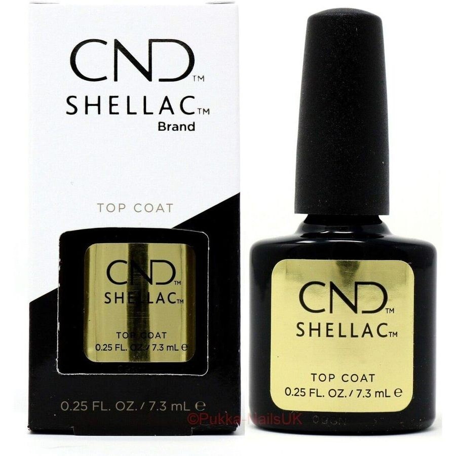 Cnd Shellac Original Top Coat 0.25 oz Nails 639370404011 In Transparent