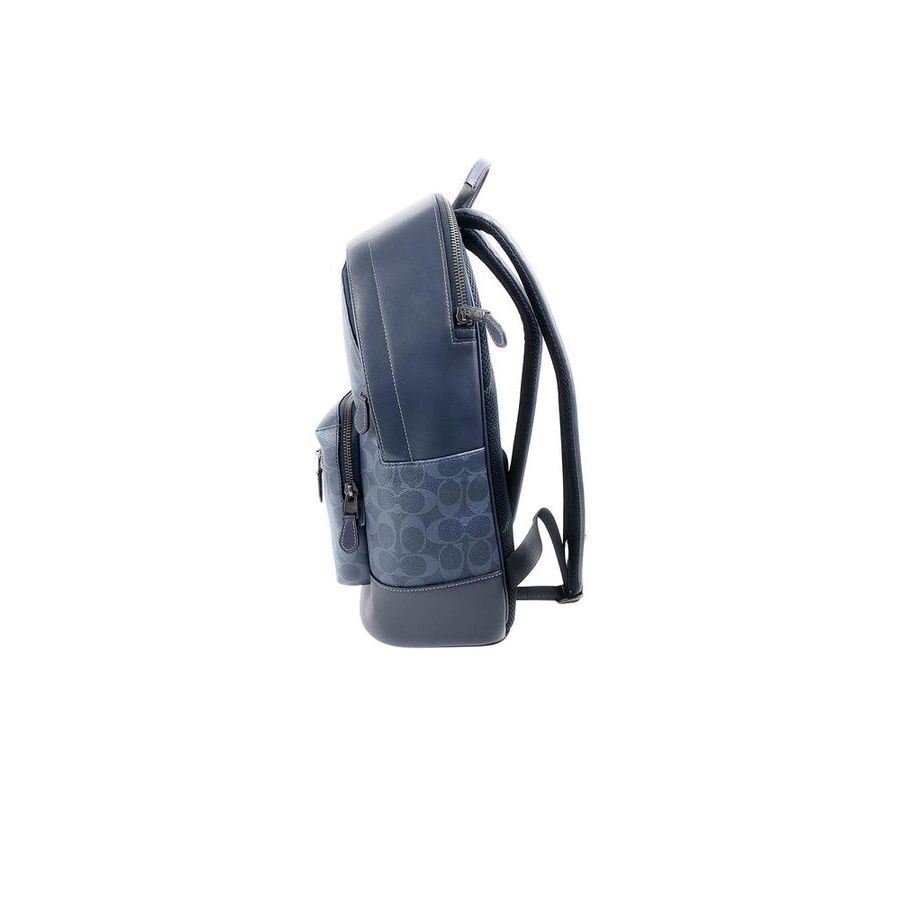 Coach Backpack Denim-black Denim/black Cowhide Bags / Backpacks
