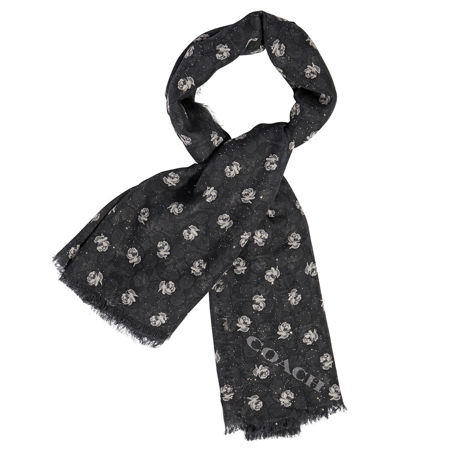black coach scarf