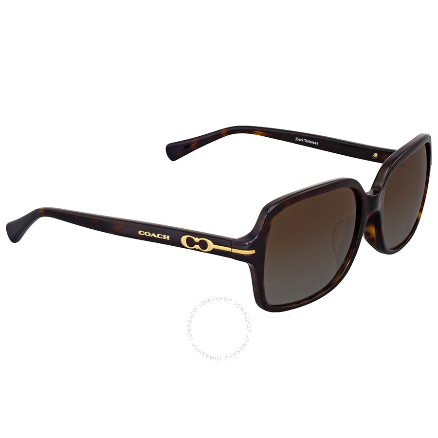 Coach Blair Polarized Brown Gradient Sunglasses Coach Sunglasses