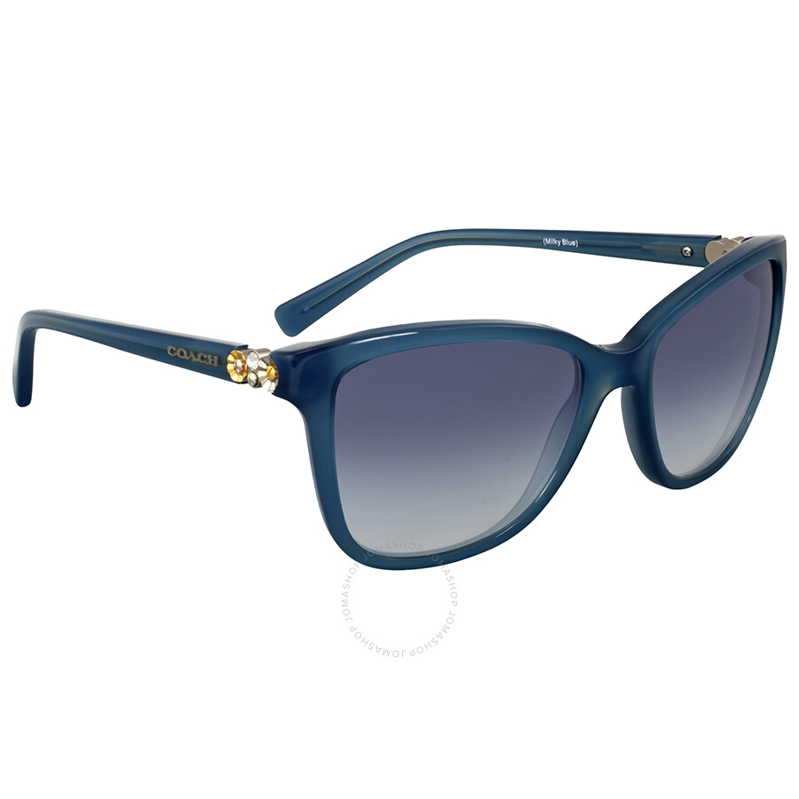 Coach Blue Gradient Square Sunglasses Coach Sunglasses