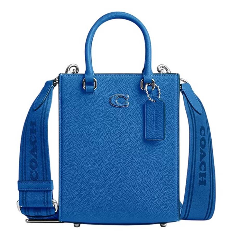 Coach Blueberry Crossgrain Leather Tote 16 CJ795 BLB 196395314089