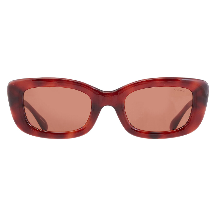 COACH COACH BROWN RECTANGULAR LADIES SUNGLASSES HC8390U 577473 51