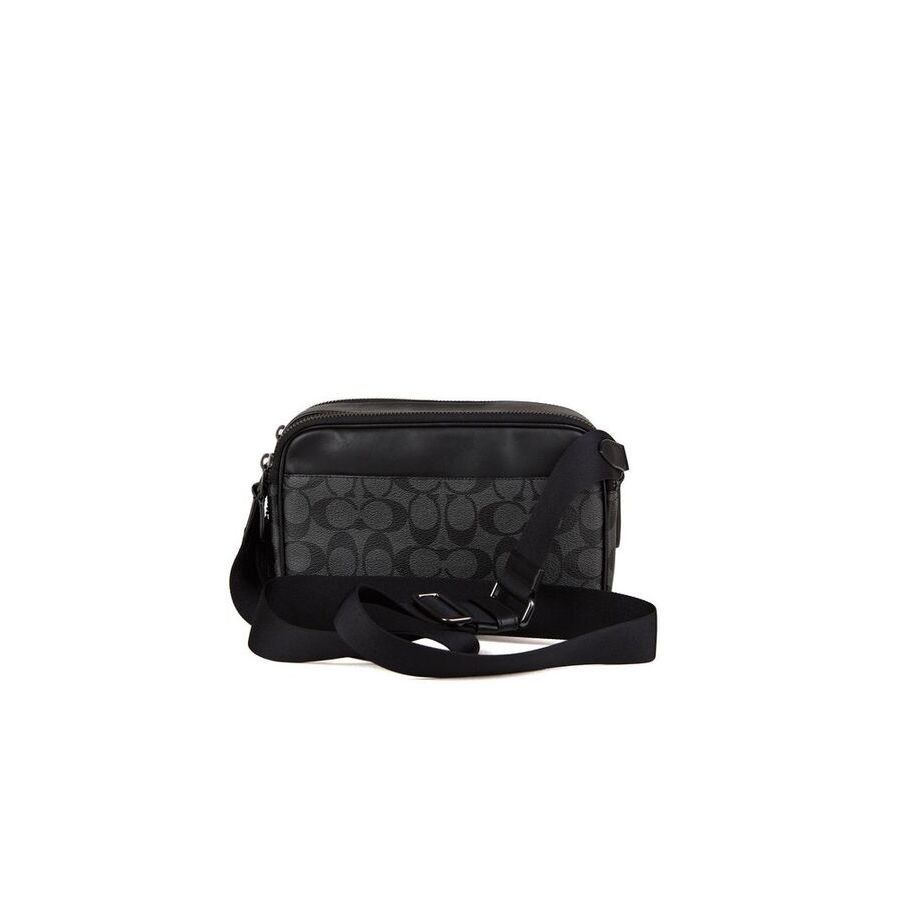 Coach Crossbody Bag Grey-black Grey/black Calf Leather / Crossbody-bags