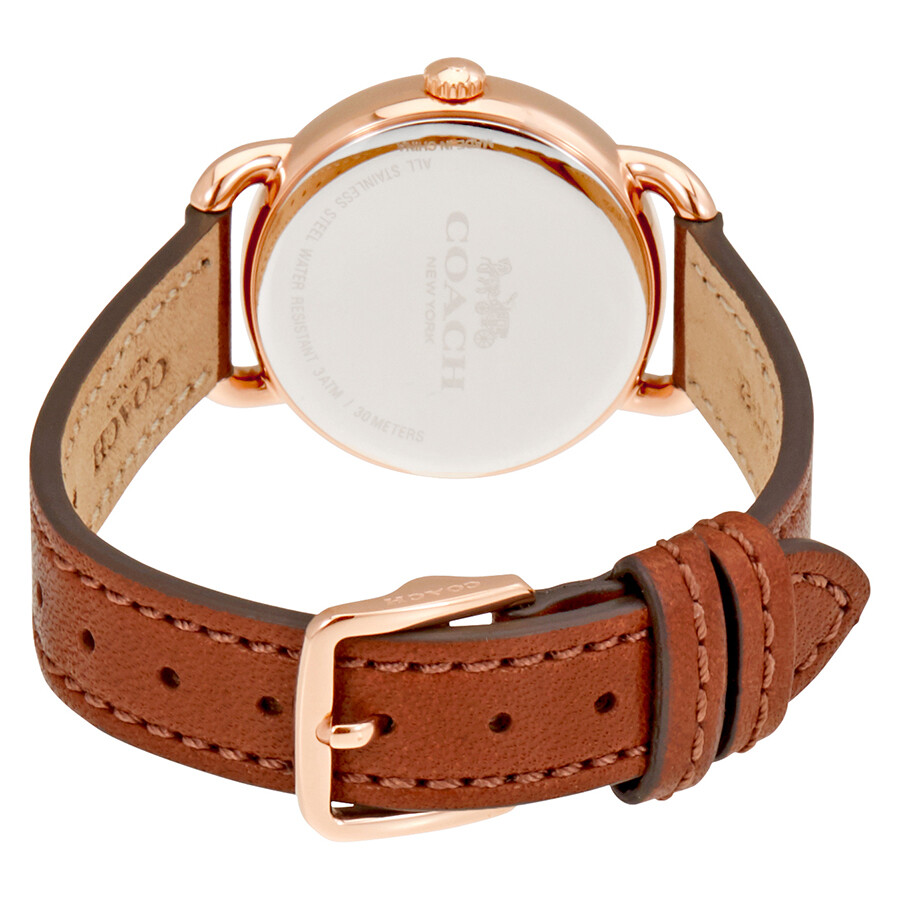 Coach Delancey Cream Dial Ladies Leather Watch 14502751 Coach