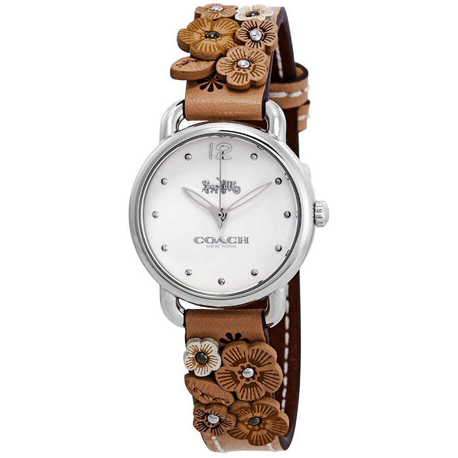 coach delancey floral watch